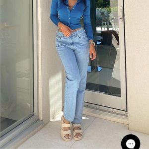 brand new with tags princess polly light wash mom jeans size 6